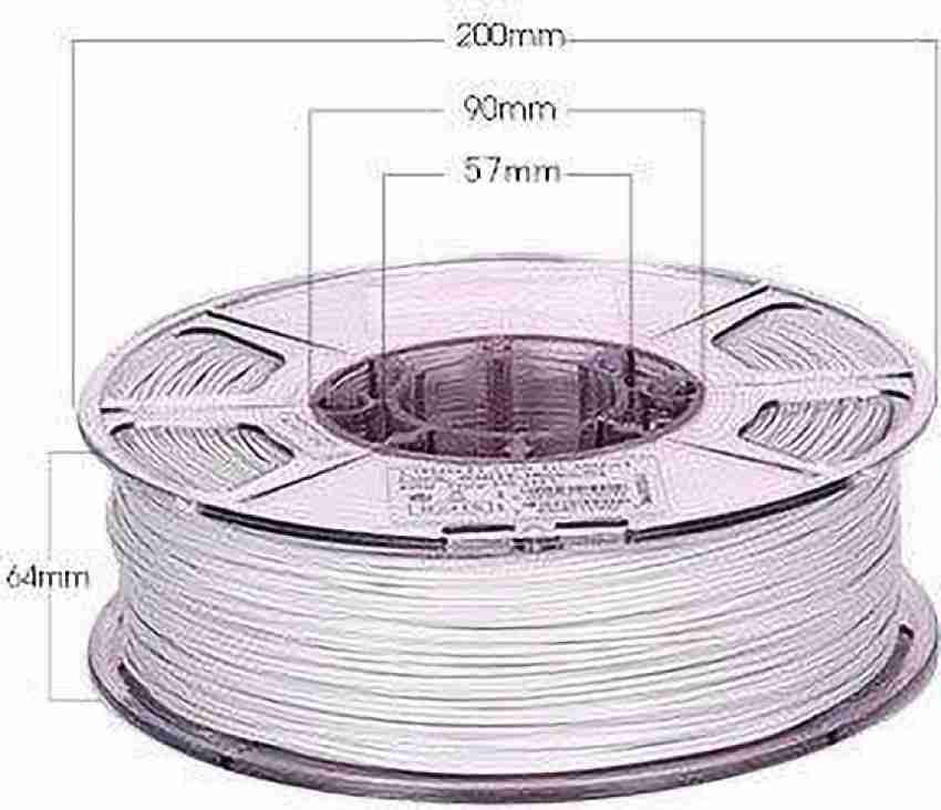 esun PETG Solid White 1.75 mm - 3D Printing Filament 