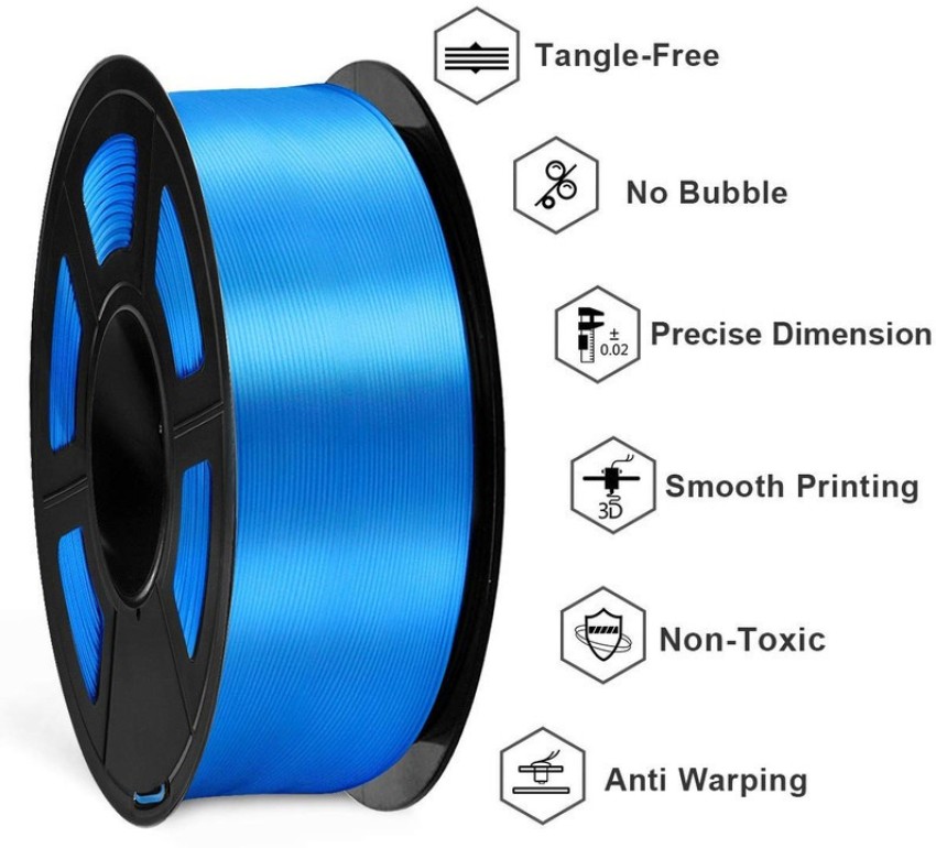 3D Printer Silk Filament, SUNLU Shiny Silk PLA India