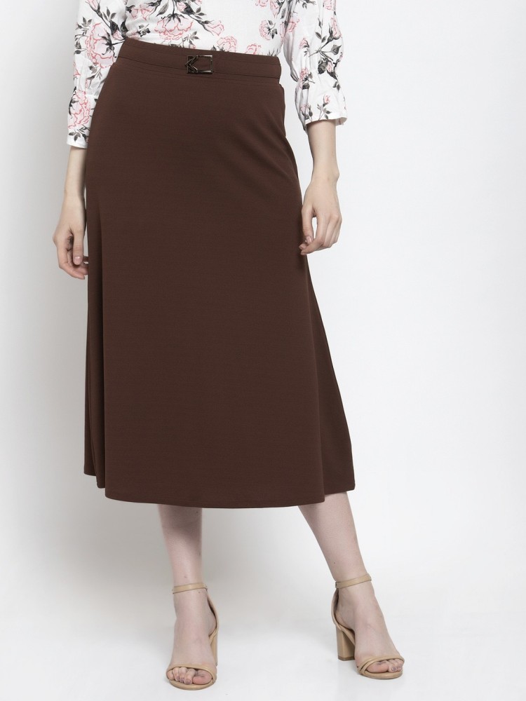 WESTWOOD Solid Women Flared Brown Skirt Buy WESTWOOD Solid Women Flared Brown Skirt Online at Best Prices in India Flipkart