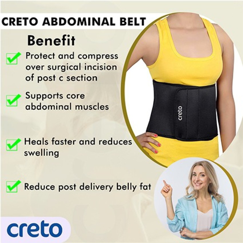 Buy AccuSure Tummy Trimmer Belt- Weight Lose Slimming Belt, Tummy Trimmer  Band Abdominal Binder (S) Online In India At Discounted Prices