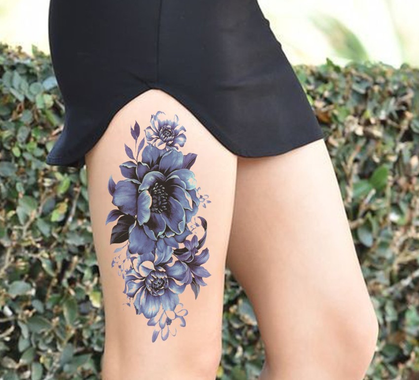 Cerlaza Temporary Tattoos for Women Flower Fake India  Ubuy