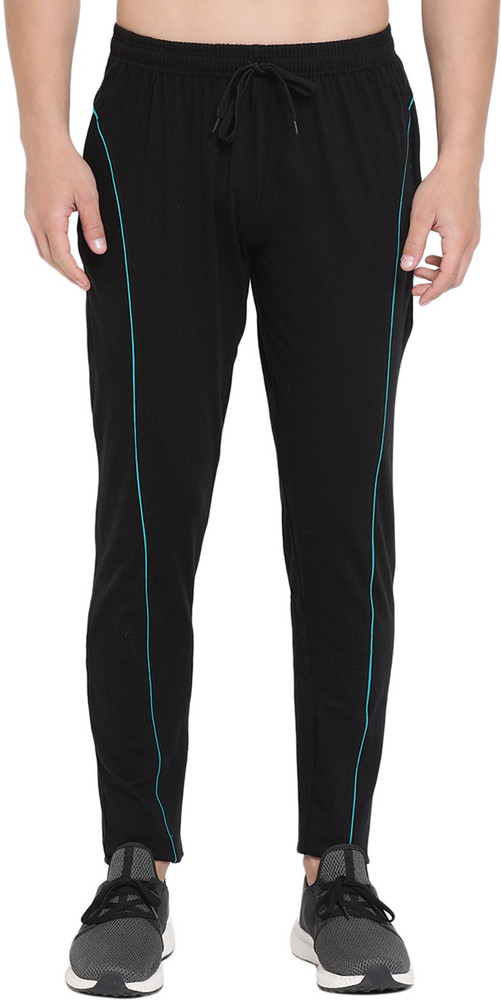 Buy GENX Solid Men Black Track Pants Online at Best Prices in India Flipkart