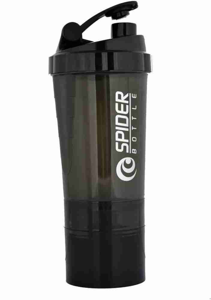 spider Smart Protein Shaker Bottle for gym with 2 Storage Extra Compartment  500 ml Shaker - Buy spider Smart Protein Shaker Bottle for gym with 2  Storage Extra Compartment 500 ml Shaker