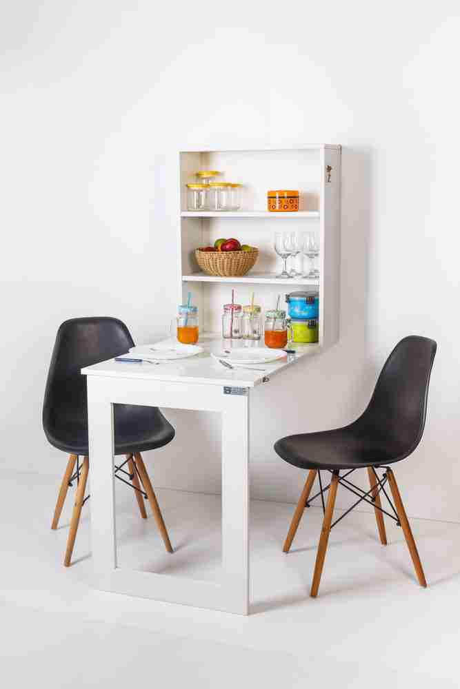 Invisible Bed Wall mounted foldable Solid Wood 2 Seater Dining Table Price in India Buy Invisible Bed Wall mounted foldable Solid Wood 2 Seater Dining Table online at Flipkart