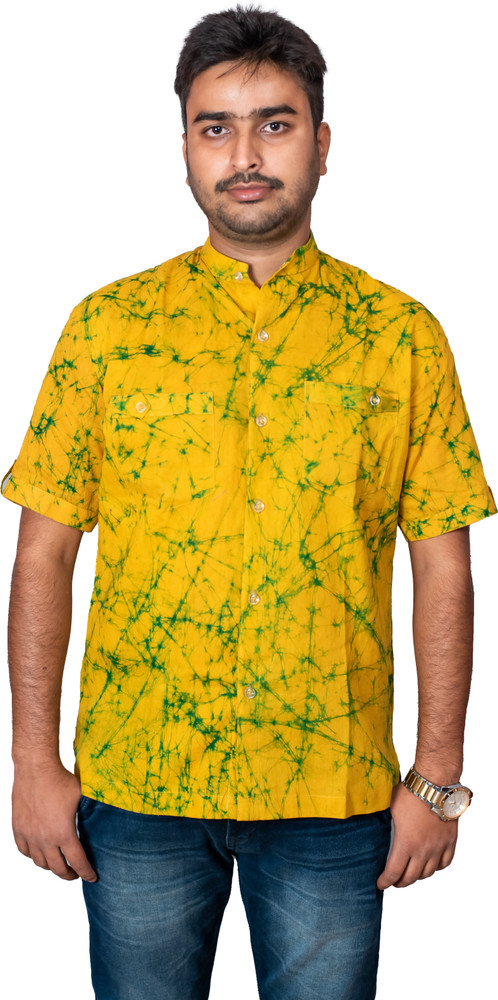 batik print shirt mens
