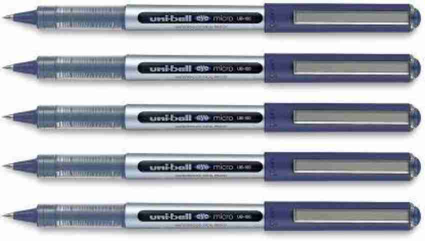 Uni-ball Eye Micro UB-150 Rollerball Pens Blue, Pack of 5 