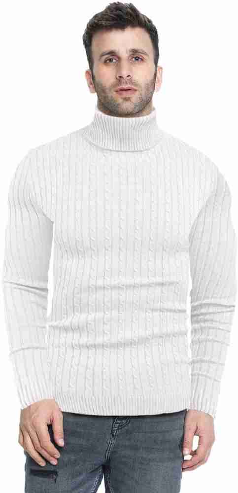 DENIMHOLIC Cotton Turtle Neck Sweaters for Men, high Neck Sweaters for Men,  Turtle Neck t-Shirt for Men