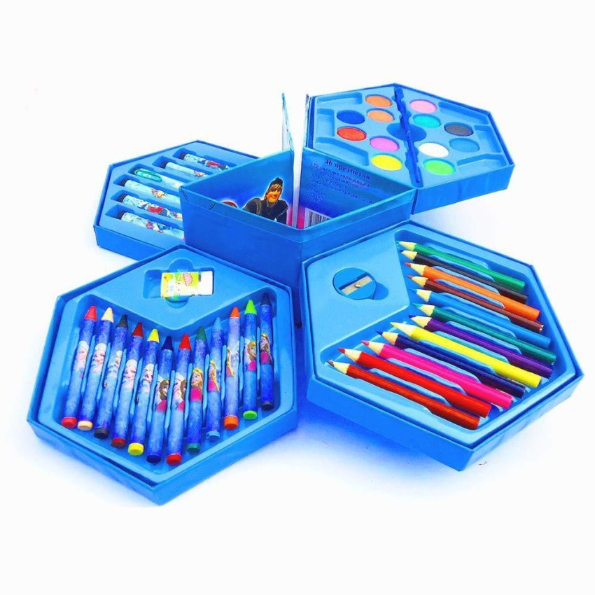 Buy 42 Pcs Colour Set Box Colour Pencil Crayons Water Colour Sketch Pens  Multi Color  Set of 42 Pieces Online at Low Prices in India  Amazonin