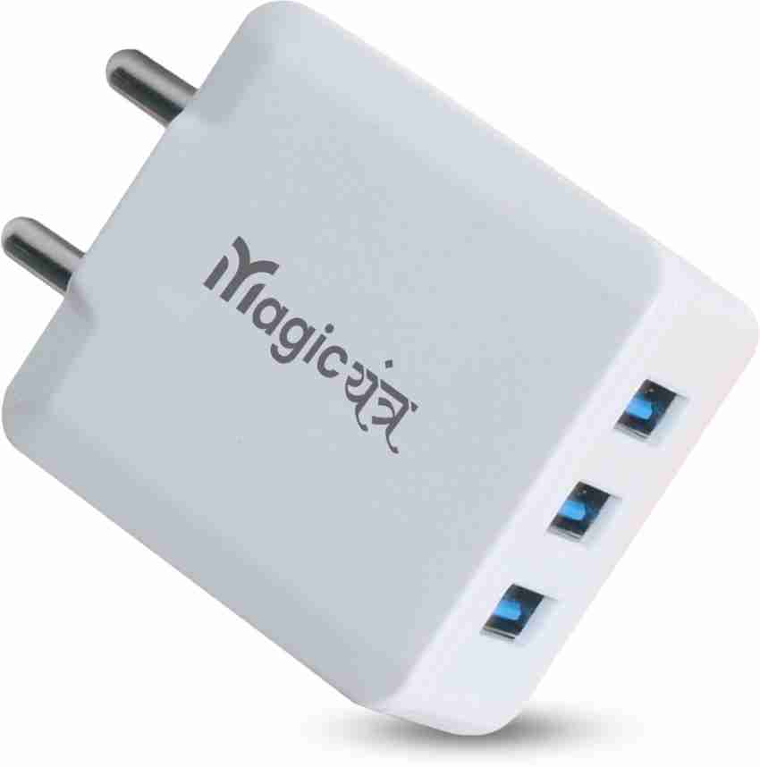 Magic Yantra 3.1 A Multiport Mobile Charger with Detachable Cable - Magic  Yantra 