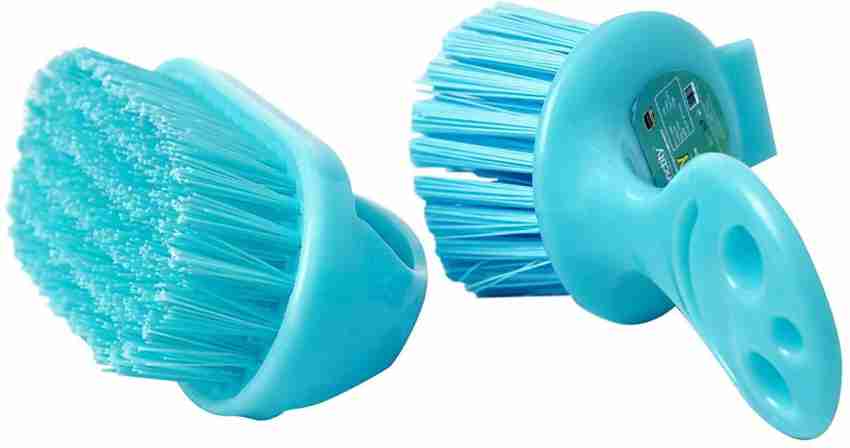 Sanctity Wash Basin Sink and Floor Tile Bathroom Cleaning Brush-Set of 2  Pieces