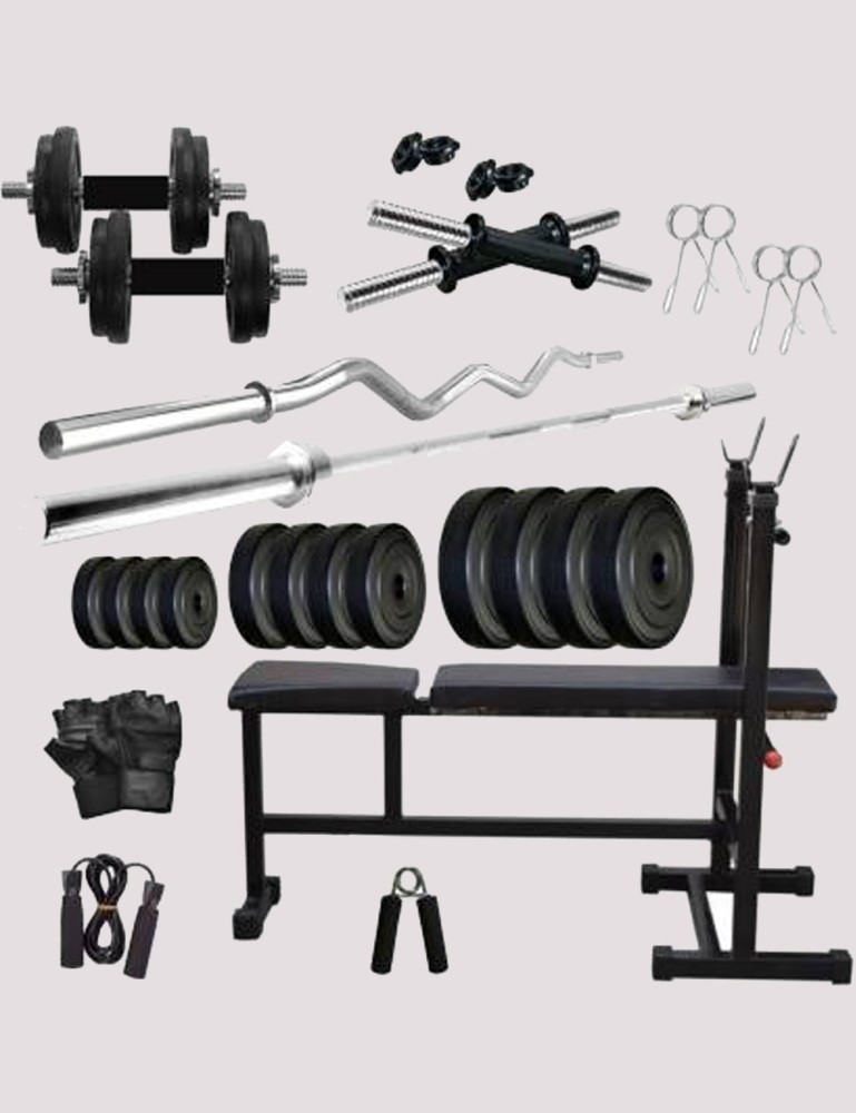 Bodyfit Home Gym Combo, Home Gym Set Equipment, 12kg