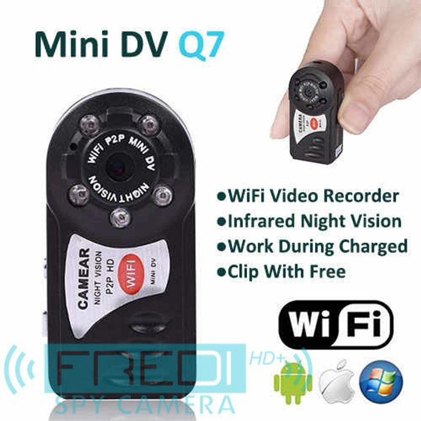 FREDI HD PLUS Q7 Spy Camera WiFi DVR Wireless Camcorder Video
