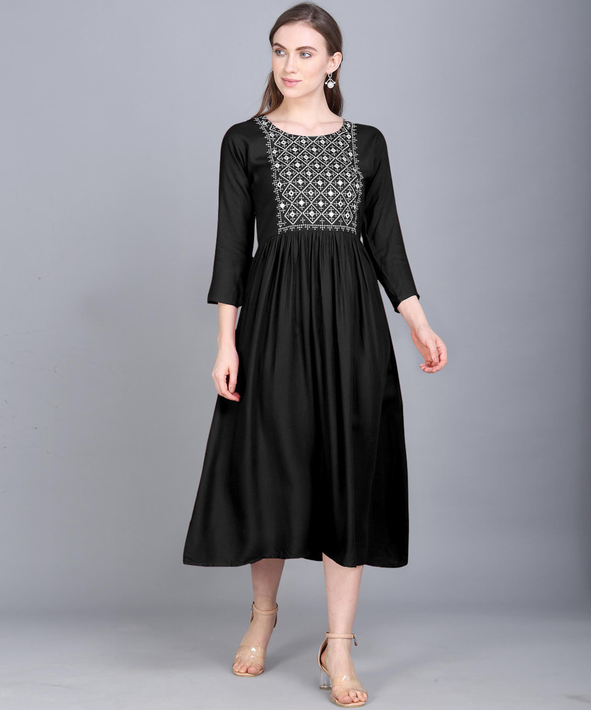 Flipkart store black dress