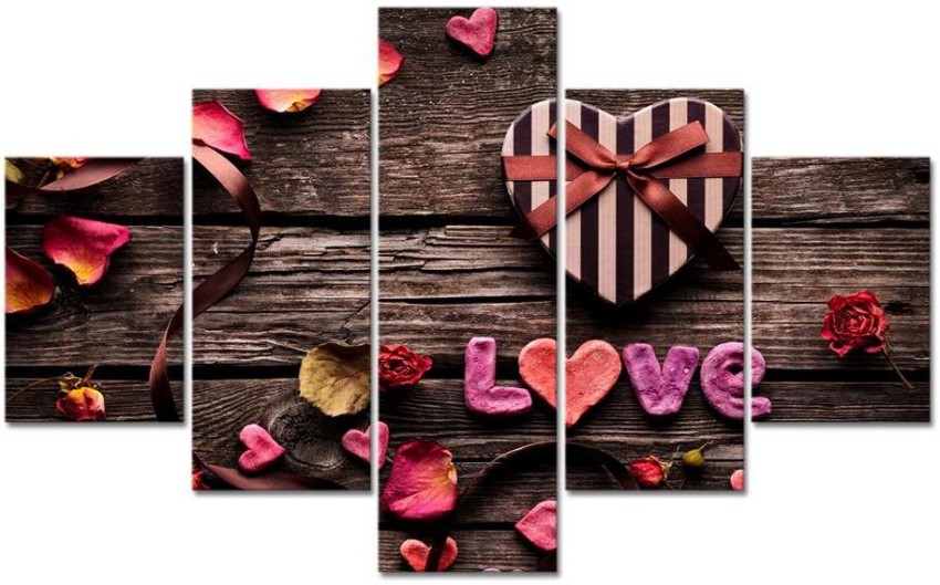 Love Collage Hanging Photo Frame -Available in 4 colors - WallMantra