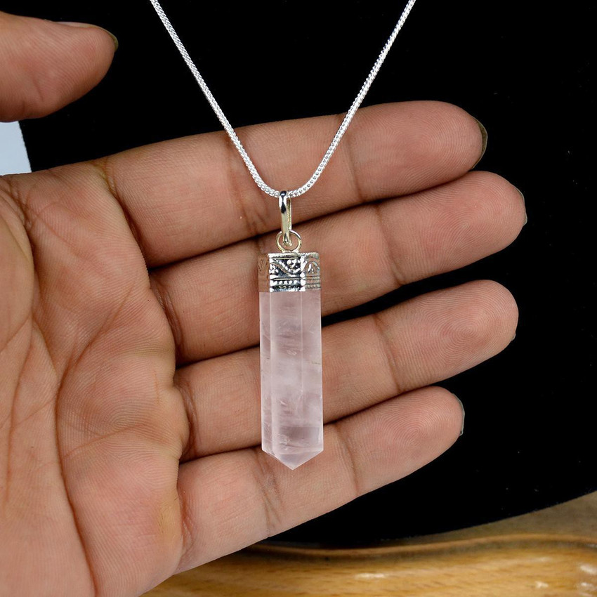 Rose quartz pendant shop price