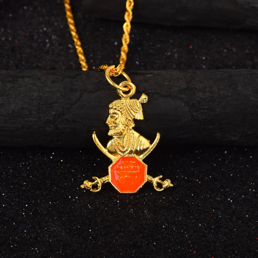Shivaji maharaj gold locket new arrivals