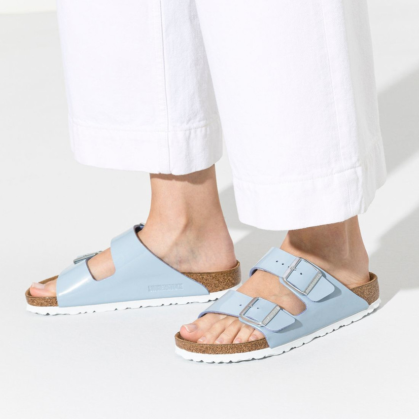 birkenstock patent dove blue