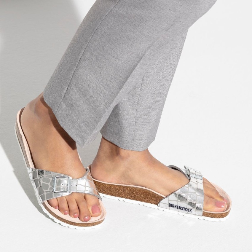 Silver best sale birkenstocks madrid