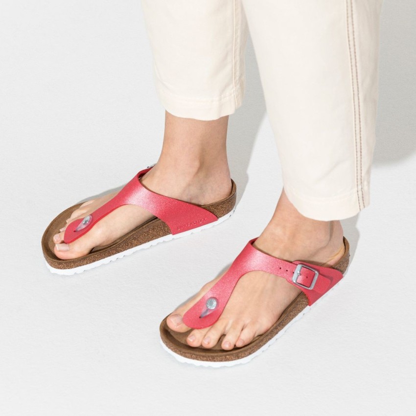 BIRKENSTOCK Gizeh Narrow Width Women Red Sandals Buy BIRKENSTOCK