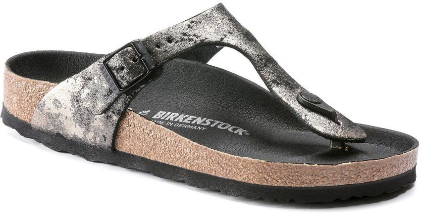 Birkenstock vintage deals metallic gray silver