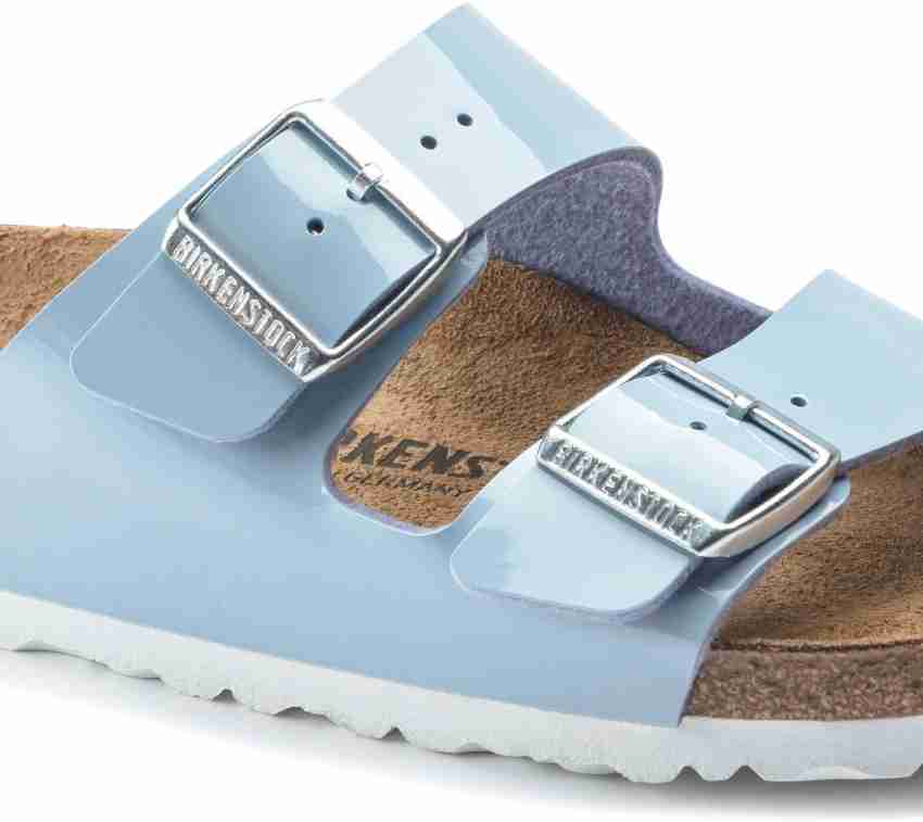 Birkenstock arizona metallic online blue