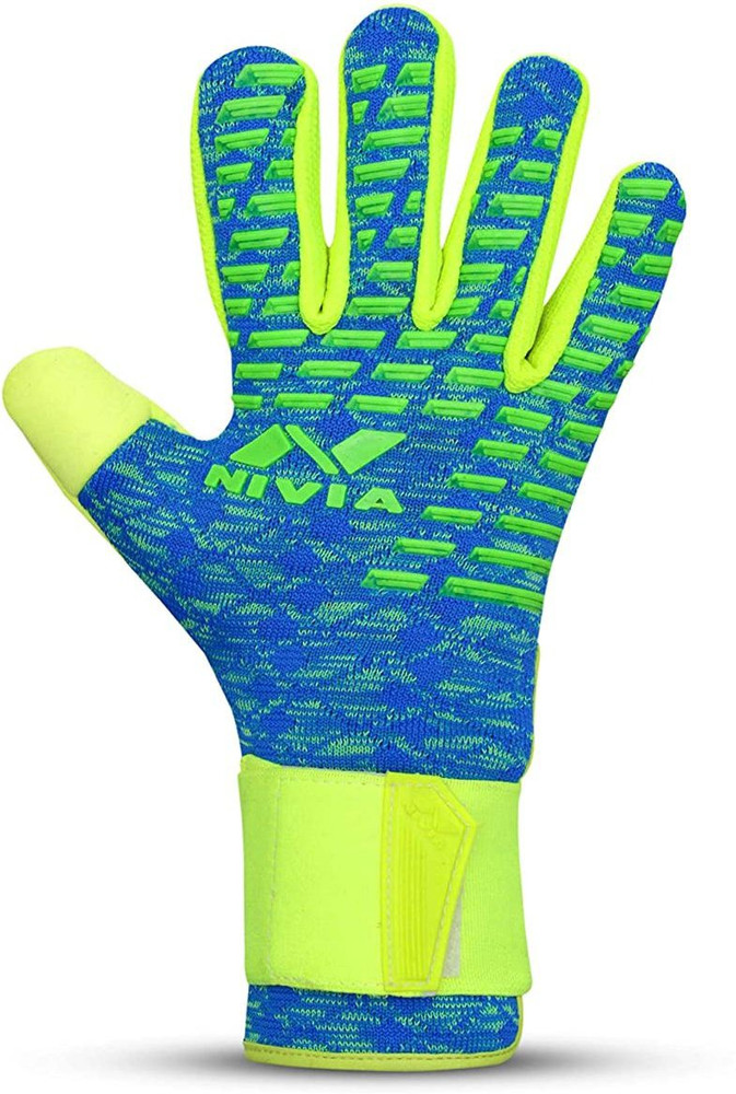 NIVIA Ashtang Green Blue 2021 Model Goalkeeping Gloves Buy