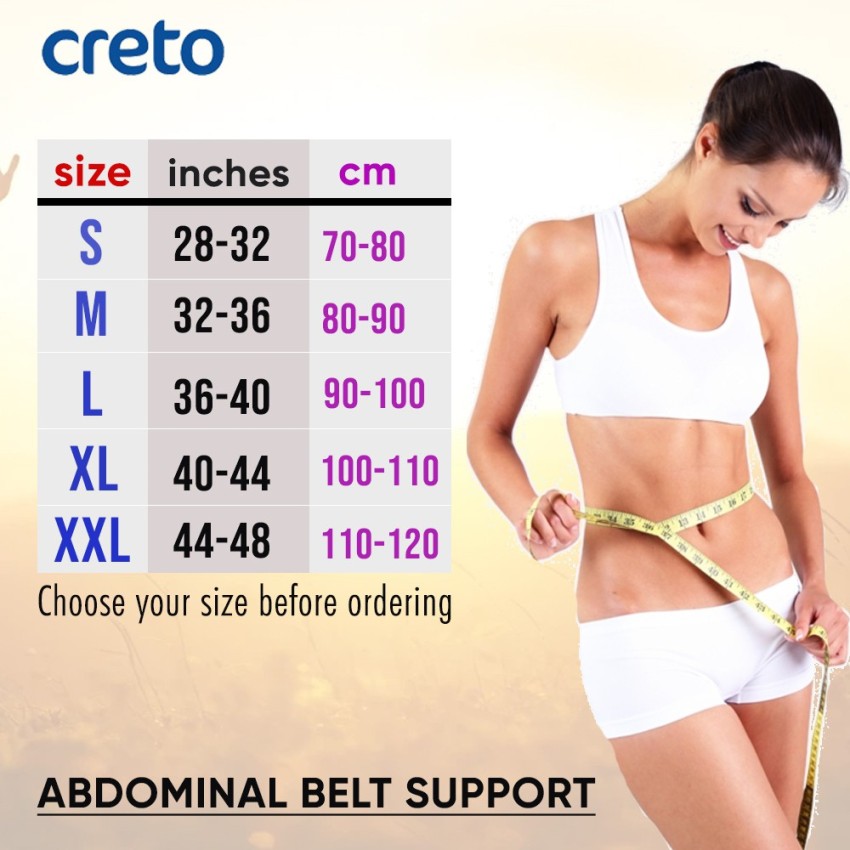 CRETO Abdominal Belt after delivery for Tummy Reduction & Body Shape  (Beige) Abdominal Belt - Buy CRETO Abdominal Belt after delivery for Tummy  Reduction & Body Shape (Beige) Abdominal Belt Online at