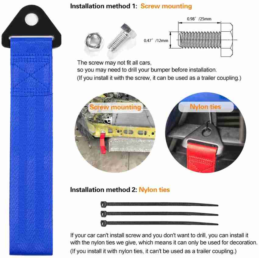 Trailer tow deals straps