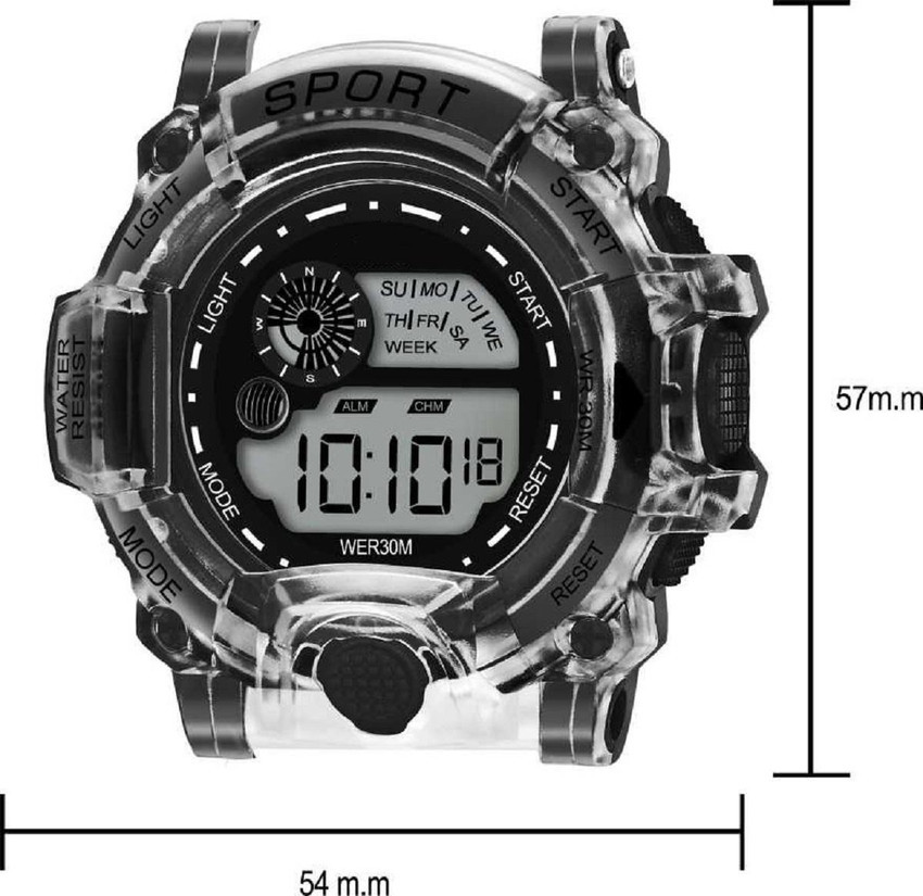 Digital skeleton watch shop