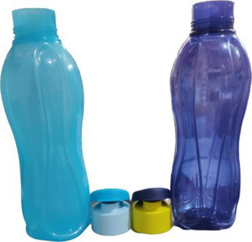 Tupperware 2 x Aquasafe 2 Litre Plastic Bottles with Flip Top