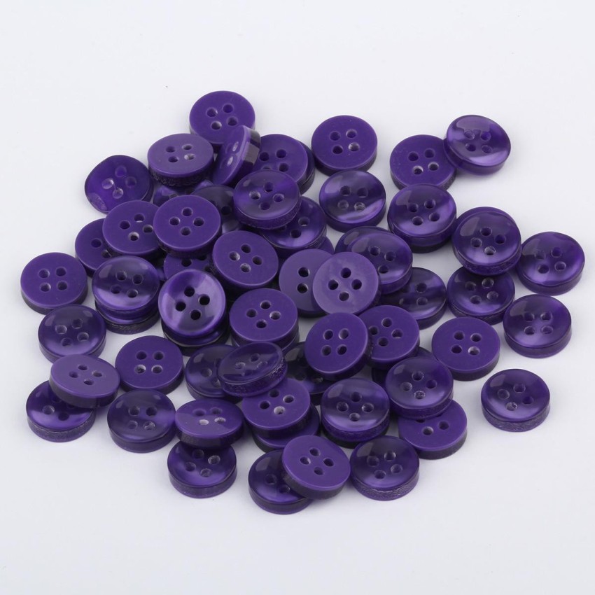 Crafts Haveli Resin Button for Shirt 4 Holes Clothes 50 Buttons