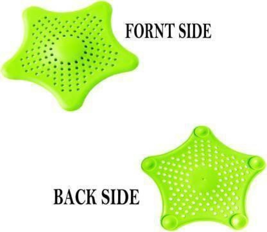 4 Pack Drain Hair Catcher, Shower Drain Covers Durable Silicone Hair  Stopper Drain Protector Filter for Bath…