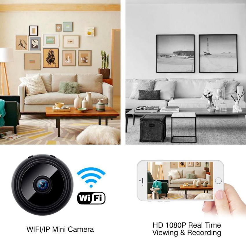 JRONJ Mini 1080P HD WiFi Hidden Camera Spy Small Wireless Home Security  Surveillance Cameras with Night Vision, Motion Detection Security Camera  Price in India - Buy JRONJ Mini 1080P HD WiFi Hidden