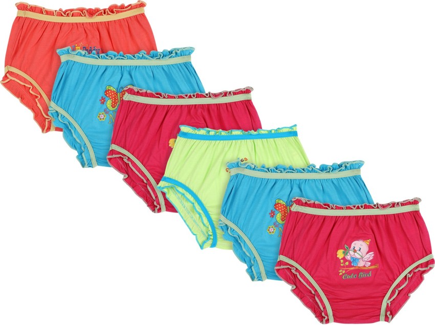Baby Girls 100% Cotton Panty/Underwear/Briefs-Multicolor Cartoon