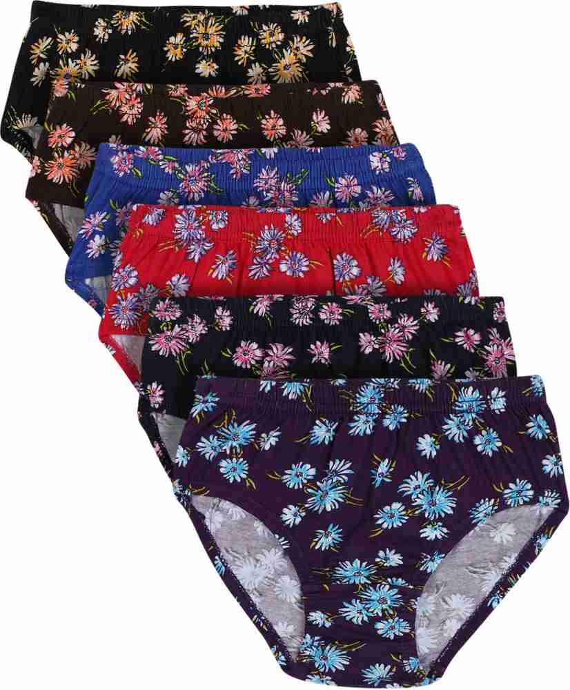 Buy ALBA Kids Flora - 100% Cotton - Multicolor Panties for Girls