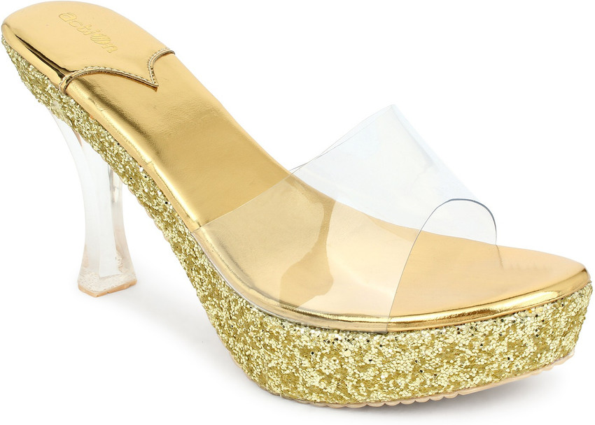 action Women Gold Heels Buy action Women Gold Heels Online at