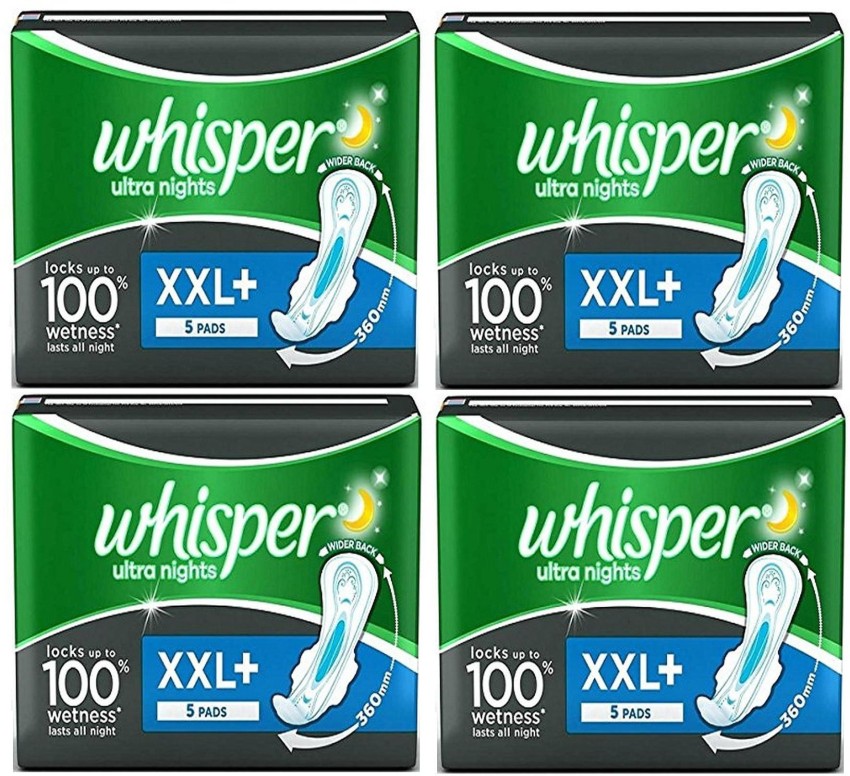 Whisper Ultra Nights XXL+ Sanitary Pads - 16 Count