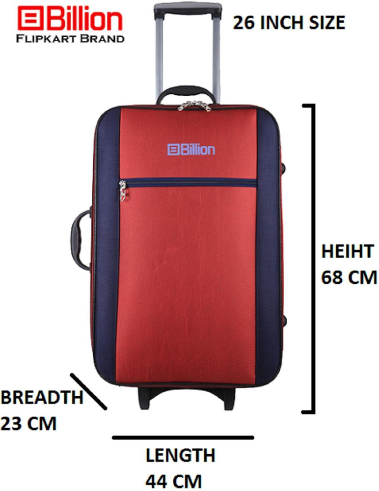 Trolly bag size 26 inch hot sale