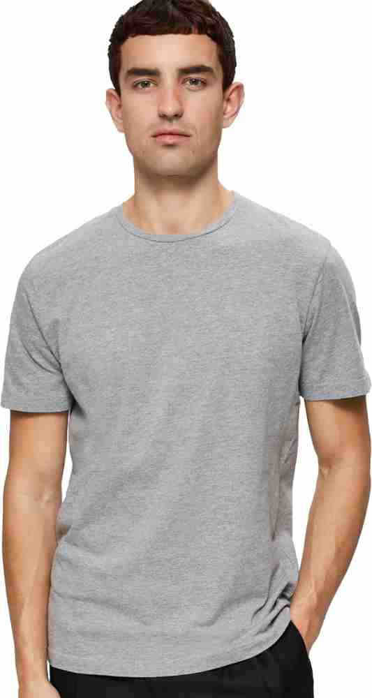 Tarzo Solid Men Round Neck Grey T Shirt Buy Tarzo Solid Men Round Neck Grey T Shirt Online at Best Prices in India Flipkart