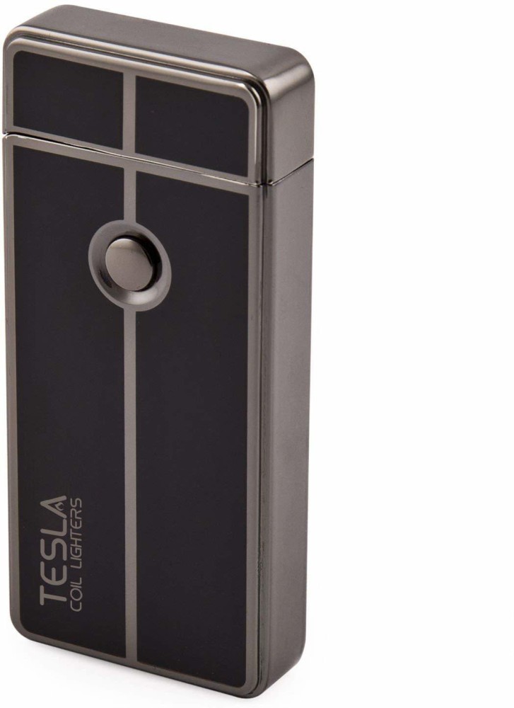 Tesla® Coil Lighters Single Flame Butane Refillable Torch Lighter With Gif  Box 