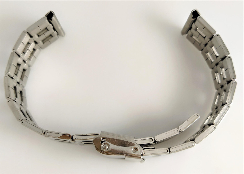 Oyster metal link wristband 18mm sales silver