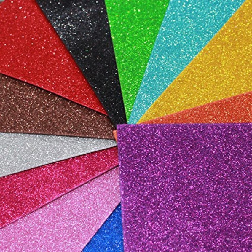 kstore Pack of 12 Premium Glitter Sparkle Powder/Dust (  Colours) for Arts and Crafts, Scrapbooking, Paper Decorations and Other  Activities 