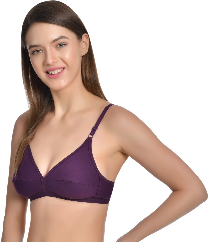 Aimly Women's Cotton Non-Padded Non-Wired Low Coverage Regular Bra (PACK OF  2) Women T-Shirt Non Padded Bra - Buy Aimly Women's Cotton Non-Padded  Non-Wired Low Coverage Regular Bra (PACK OF 2) Women