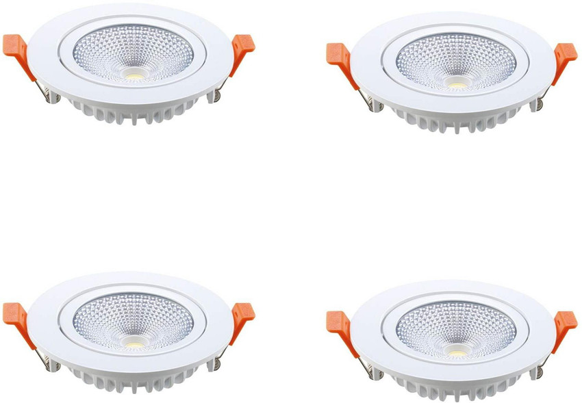 BAJAJ 6 Watt Ivora LED Cob Down Light Cool Day Light Pack of 4 Recessed Ceiling Lamp Price in India Buy BAJAJ 6 Watt Ivora LED Cob Down Light Cool Day Light Pack