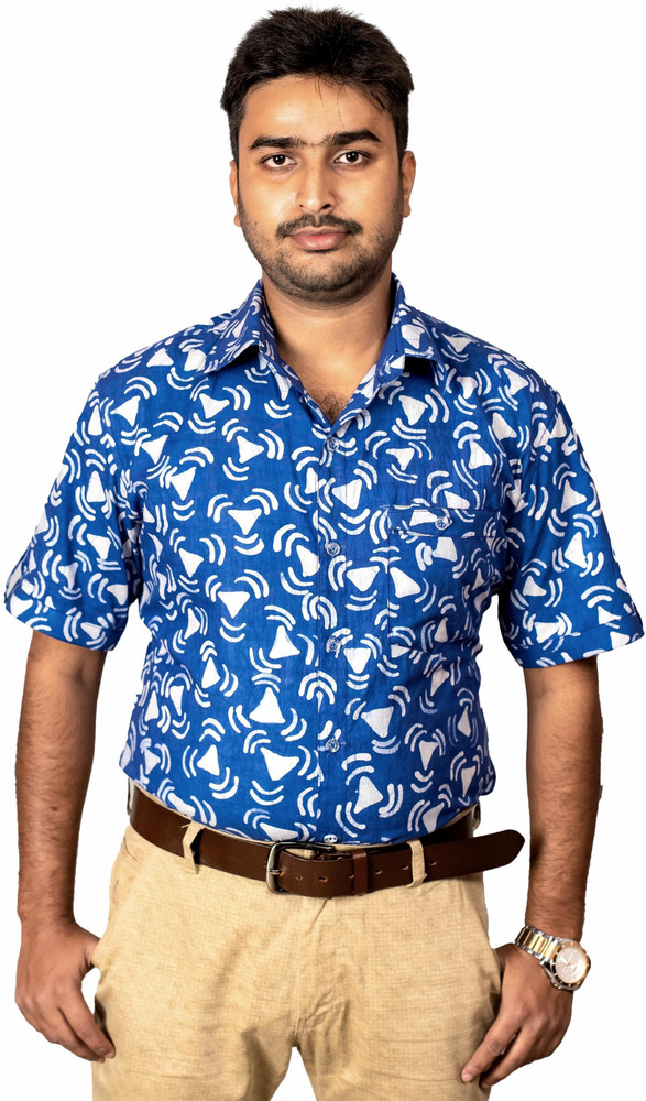 batik print shirt mens