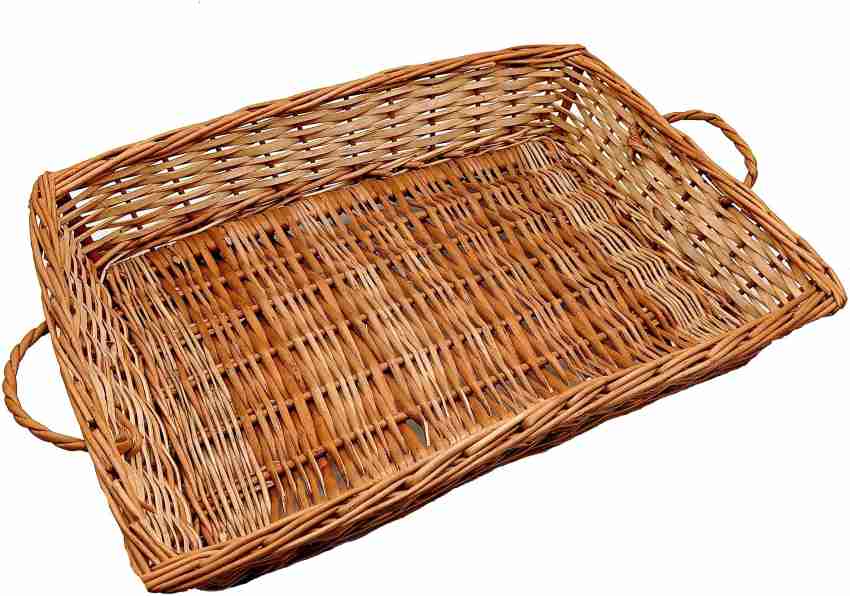 Oval Natural Wicker Basket - 23L x 18D x 5H