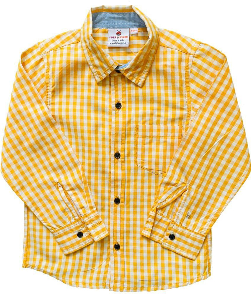 Baby girl check online shirt