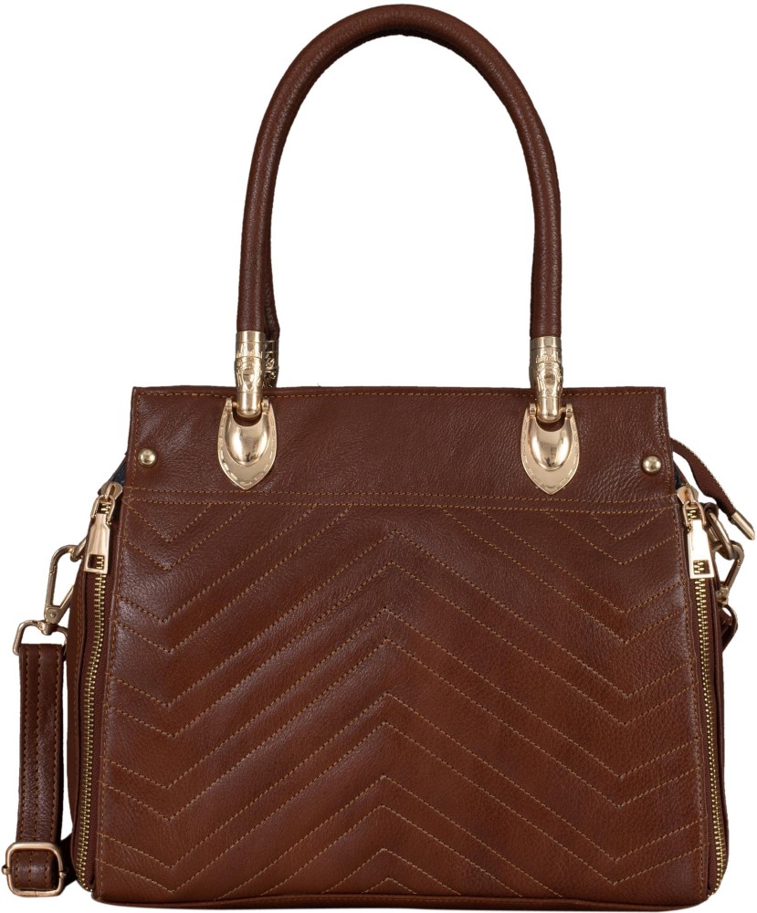 Tan hot sale satchel handbag