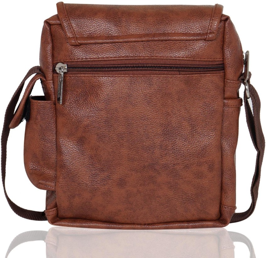 Novamen Sling Crossbody Bag - Tan