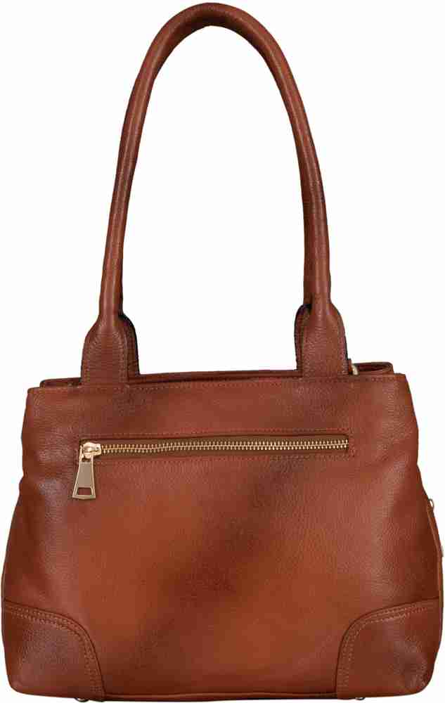 Brown leather designer bag store
